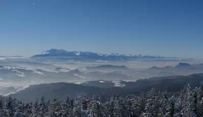 Widok z Radziejowej na Tatry