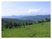 Polana Kolebisko-widok na Pieniny