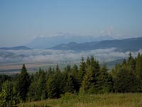 Przecz Vabec - panorama na Sowacje