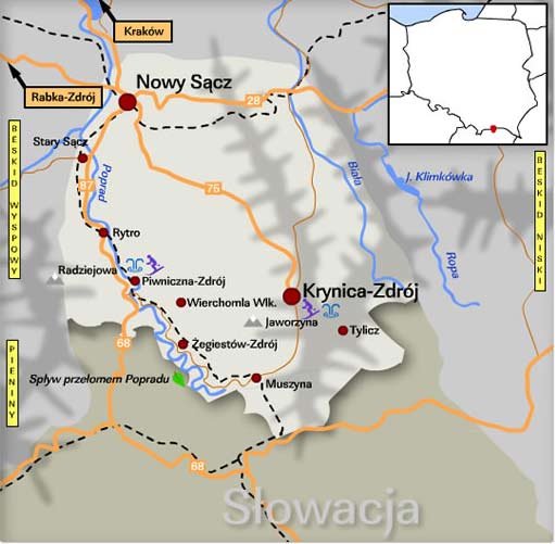 Beskid Sądecki - wody mineralne