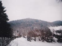 Góra Parkowa z zejścia z Przełęczy Krzyżowej