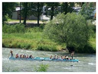 Rzeka Poprad - spyw odziami