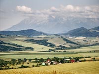 Widok z Przeczy Vabec na Tatry