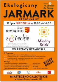 Ekologiczny Jarmark Regionalny w Nowym Sczu 31.07.2022