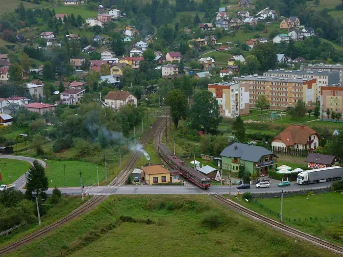 Muszyna- widok z Gry Zamkowej fot. lorison