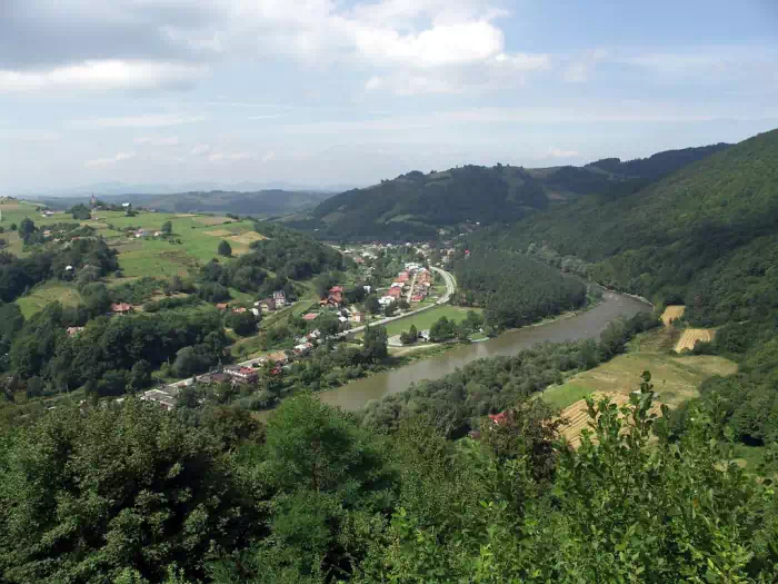 Rytro - widok na Poprad  fot.  Robert Studziski