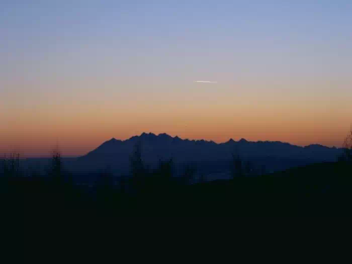 Widok na Tatry z Jaworzyny Krynickiej fot. UHbI