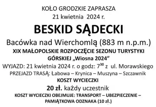 XIX Maopolskie rozpoczcie sezonu turystyki grskiej - Wiosna 2024