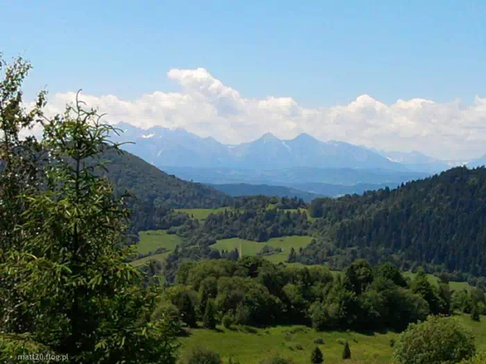 Szczawnica - widok na Tatry z Palenicy fot. matt20.flog.pl