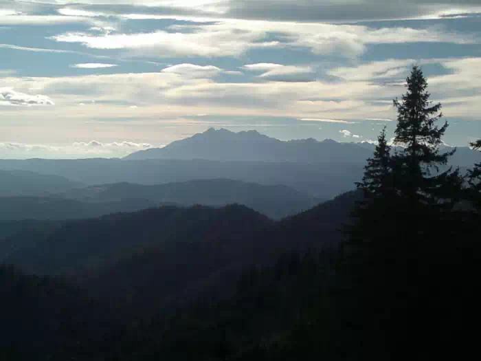 Widok na Tatry z Przehyby 