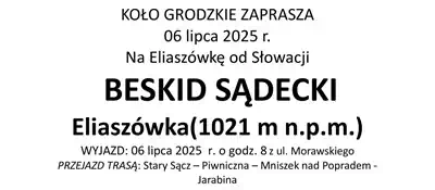 Eliaszówka ( 1023 m n.p.m.) 6 lipca 2025, Nowy Sącz