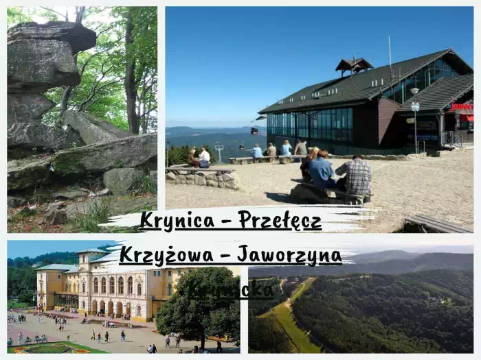 Najpiękniejsze szlaki w Beskidzie Sądeckim Krynica - Przełęcz Krzyżowa - Jaworzyna Krynicka