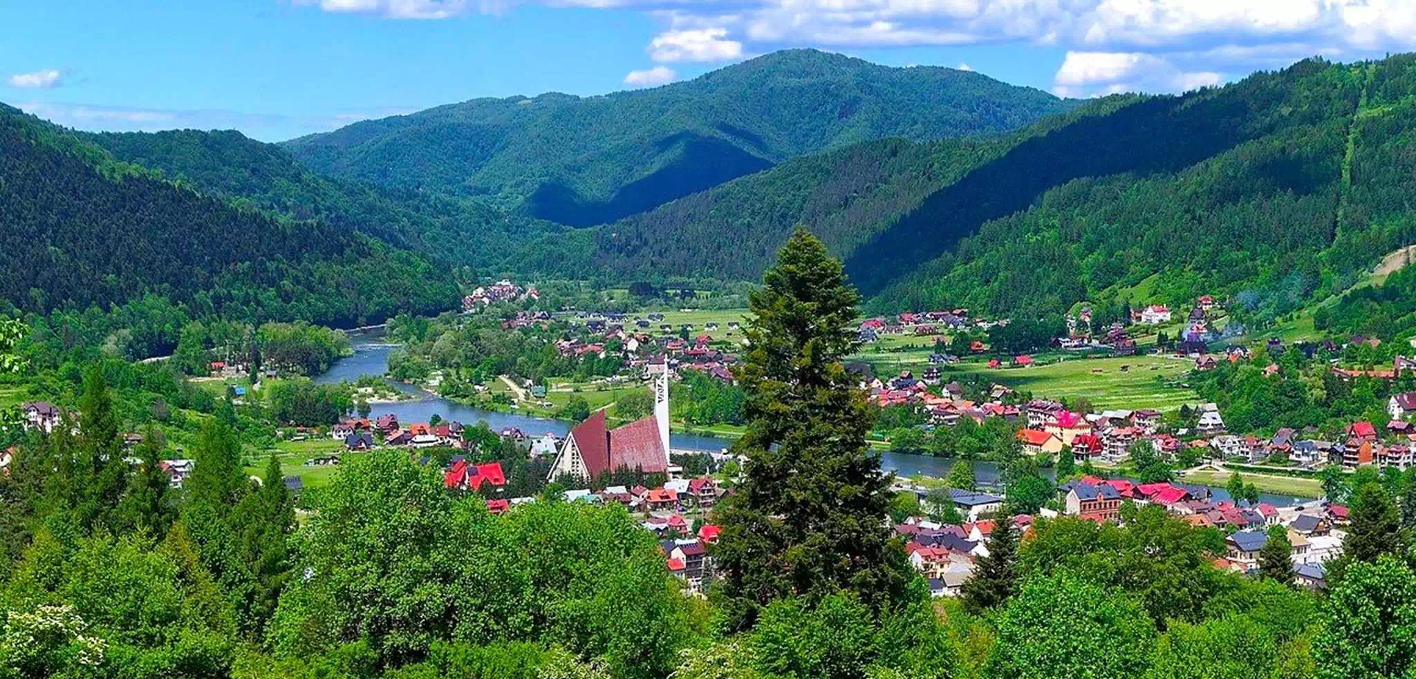Krościenko nad Dunajcem panorama