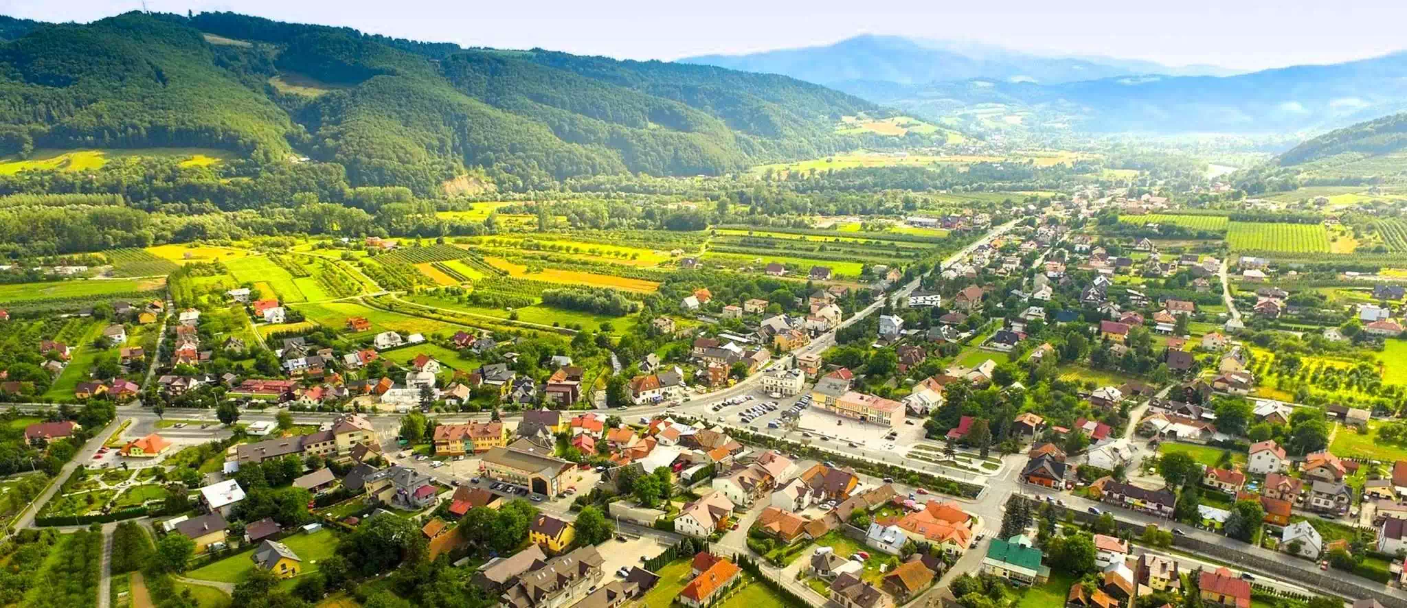 Łącko panorama