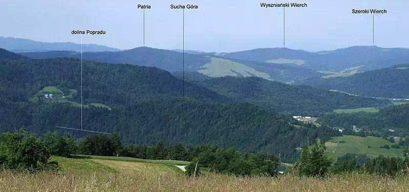  Sucha Góra ( 561 m n.p.m.) panorama