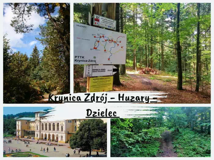 Najpiękniejsze szlaki w Beskidzie Sądeckim Krynica Zdrój - Huzary - Dzielec