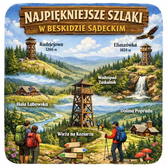 Najpiękniejsze szlaki w Beskidzie Sądeckim