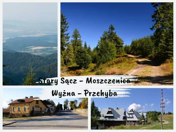 Najpiękniejsze szlaki w Beskidzie Sądeckim Stary Sącz - Moszczenica - Przehyba