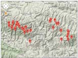 Interaktywna mapa szczytw 1000 m.n.p.m.