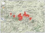 Interaktywna mapa polan w Beskidzie Sdeckim