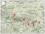 Interaktywna mapa źródeł i wodospadów w Beskidzie Sądeckim