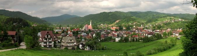 Zdjcie panoramiczne Krocienka nad Dunajcem